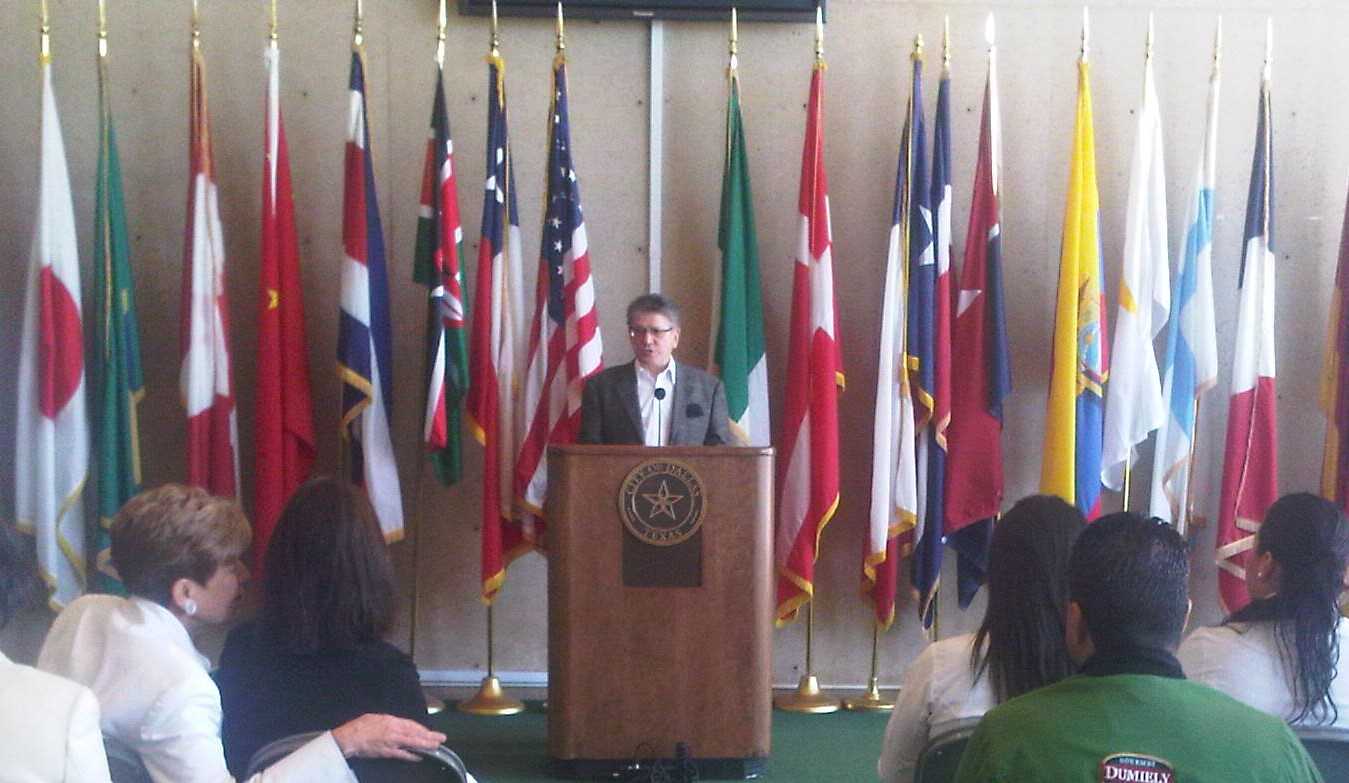 Jorge with Michael and Jake filming the Destination Dallas Segment